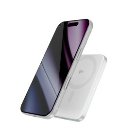 Epico UltraPack Portable Wireless Magnetic Power Bank Ultra-thin 8.3 mm 5000mAh Silver