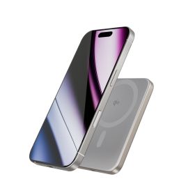 Epico UltraPack Qi2 Portable Wireless Magnetic Power Bank Ultra-thin 8.6mm 5000mAh Titanium