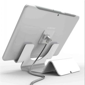 Maclocks tablet security stand with 1.8 metre cable white