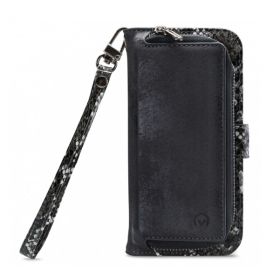 Mobilize 2in1 Magnet Zipper Case iPhone 13 Pro black / snake