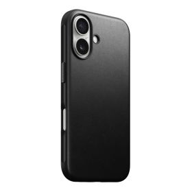 Nomad Modern Leather Case iPhone 16 Black