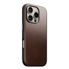 Nomad Modern Leather Case iPhone 16 Pro Olde Dublin Horween