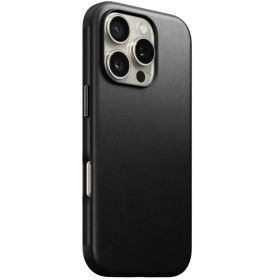 Nomad Modern Leather Case iPhone 16 Pro Black