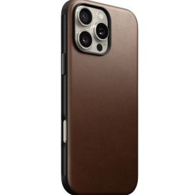 Nomad Modern Leather Case iPhone 16 Pro Max Brown