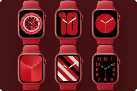 (PRODUCT) RED Collection Apple Watch Sport Band — original Apple Watch strap in red